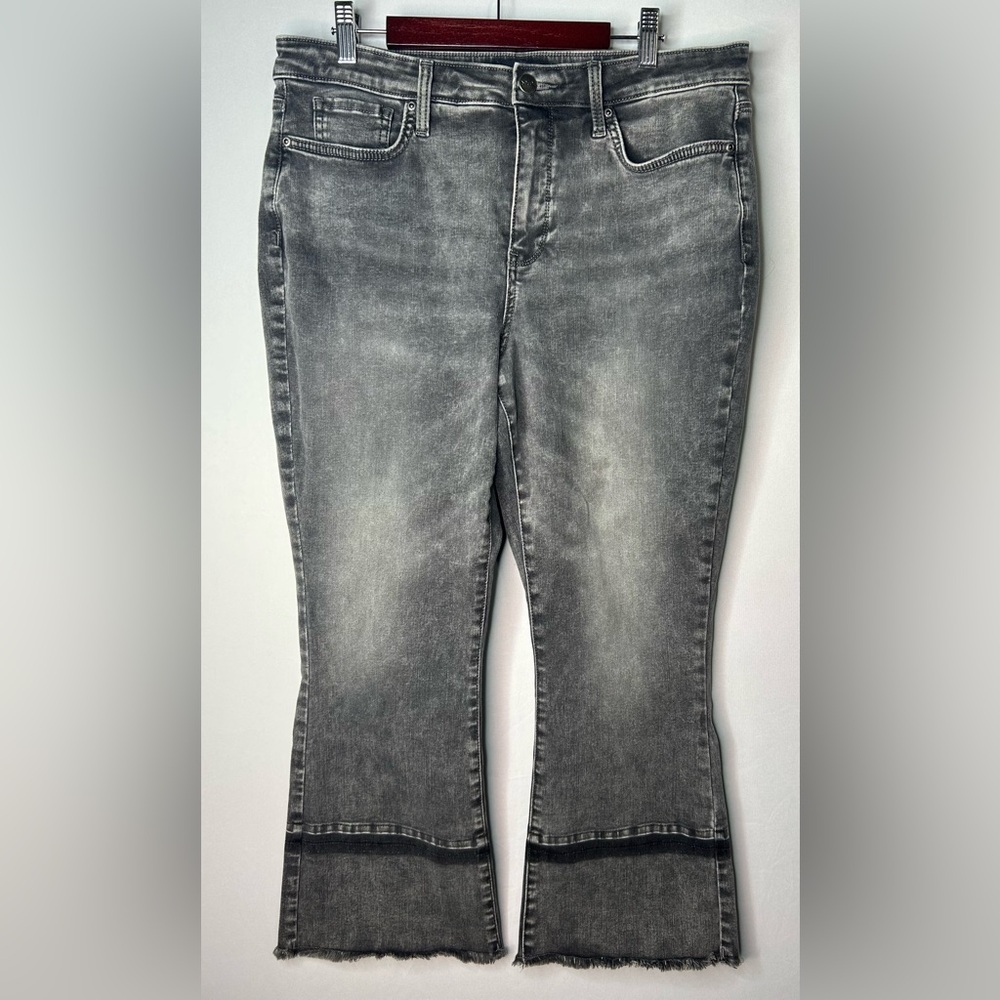 NYDJ Straight Leg Gray Jeans